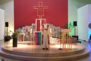 A blessing service as part of a day of action in defiance to the Vatican’s ruling on same-sex unions in the Youth Church in Würzburg, Germany, May 10, 2021